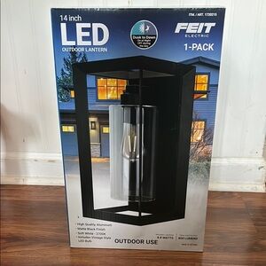Feit Electric Black Outdoor LED Lantern
